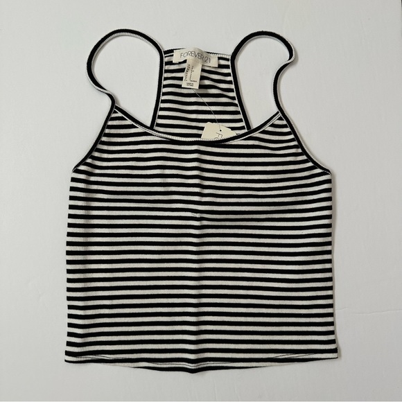 Forever 21 Striped Ribbed Tank Top - Picture 1 of 3